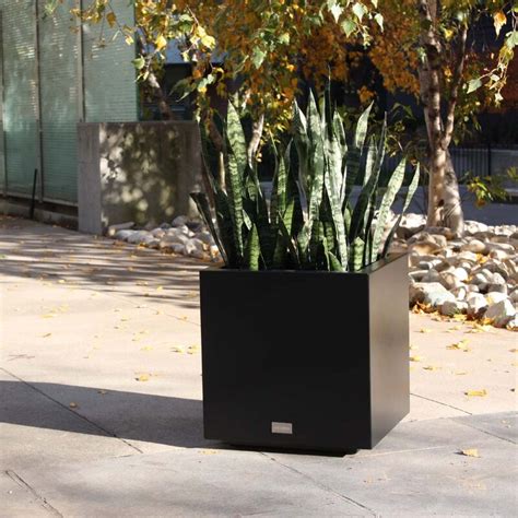 veradek metallic cube galvanized steel planter box|Metallic Series Handmade Metal Planter Box .